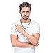 Jstyle Stainless Steel Male Chain Necklace Mens Bracelet Jewelry Set, 8mm Wide, 8.5 Inch Bracelet