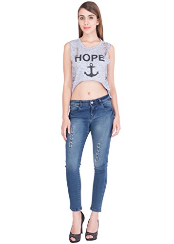 party wear crop top with jeans