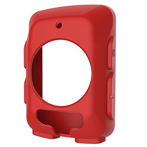 DOMESKIN Suitable for Garmin Edge 520 Silicone Protective Cover GPS Bicycle Computer Accessories Anti-Fall Shell Case Red