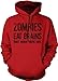 Unisex Zombies Eat Brains So You're Safe Hoodie Funny Undead Outbreak Sweatshirt