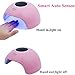 Tfscloin UV LED Nail Lamp Portable Mini Nail Dryer for Curing All Gel Polish Dryer Machine with Auto Sensor 12 Light Beads USB Connector (Pink)