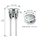 Owfeel Dual Push Flushing Toilet Button Toilet Tank Button 38 mm Toilet Button Replaced Flush Button with Thread Diameter