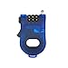 ERCRYSTO Crysto 3-Foot Retractable Cable Password Lock (Blue)