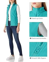 Outdoor Ventures Women's Fleece Vest, Lightweight
