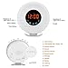 Wake Up Light Alarm Clock, [2018 UPGRADED] Digital Alarm Clock with Sunrise Simulation, 7 Colors Night Light, 6 Nature Sounds, FM Radio for Bedrooms and Heavy Sleepers