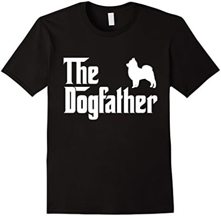 Men's The Dogfather Pomeranian T-Shirt Funny Father Dog Lover Gift 2XL Black