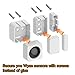 Sensor Mounting Bracket for Old Version 1st Gen,Semi-Permanent Mount Solution for Sense Starter Kit,Specific Holder for Wyze Motion Sensor and Contact Sensors, Sensors are Not Included (2-Pack)