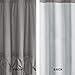 Comfort Spaces Cavoy Bathroom Pintuck Shower Curtain Tufted Ruffle Pattern Modern Elegant Microfiber Fabric Bath Curtains, 72
