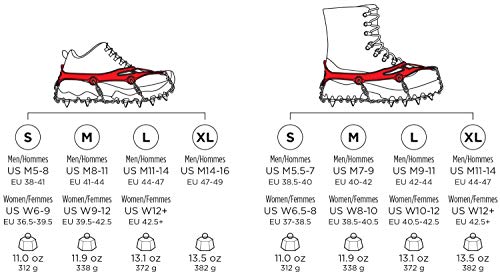 Kahtoola Kahtoola MICROspikes Traction System Crampons XL RED - Thumbnail 4