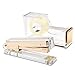 Desk Swag Acrylic Gold Stapler and Tape Dispenser Set: Modern High End Luxury Desk Accessories Set - Tape and Stapler