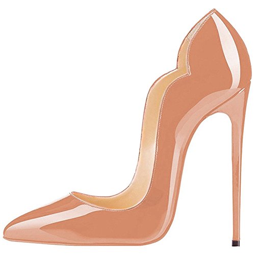 Comfity Pumps For Women, Sexy Pointed Toe High Heels Slip On Shoes Party Wedding Pumps 8.5 M US