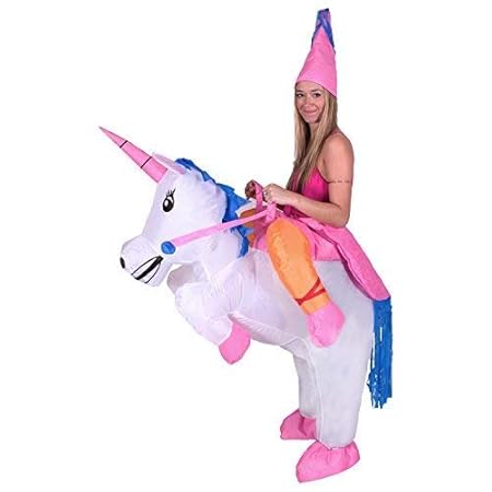 Bodysocks® Aufblasbares Einhorn Kostüm für Erwachsene