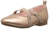 OshKosh B'Gosh Girls' Flora Ballet Flat, Rose, 9 M US Toddler