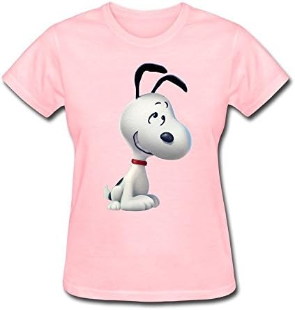 Women's Peanuts Snoopy Movie Pink Tshirts