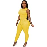 TOPSRANI Womens Two Piece Outfits Bodycon Tracksuit Sweatsuits Solid Jogger Biker Workout Gym Lounge Short Sleeve Pant Sets