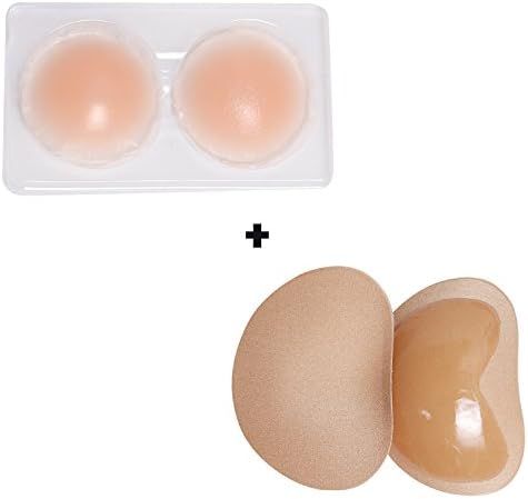 [2in1 Large & Push up Pads] 2.6 inch Silicone Reuseable