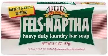 Fels-Naptha Heavy Duty Laundry Bar Soap 5.5oz.(pack of 6)