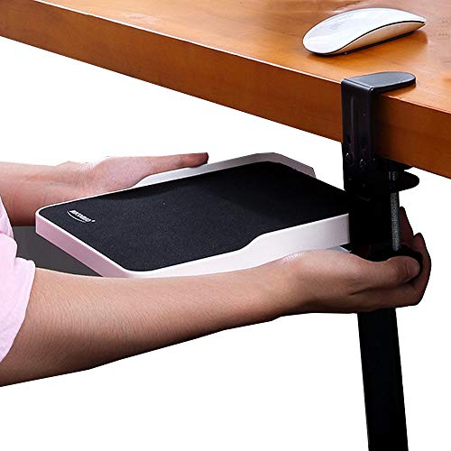 Mouse Tray Clamp Under Desk Mouse Platform Clip on Mouse Pad Slide Out Ergonomic Mouse Tray