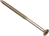ForgeFix Multi-Purpose Single Thread Screws 6.0 x 90mm Zinc Yellow Passivated