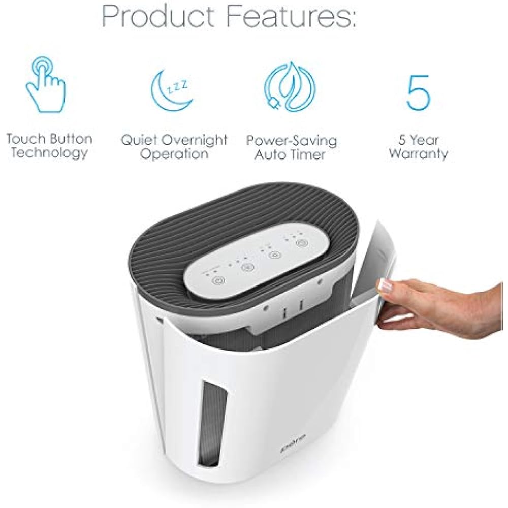 PureZone HEPA Air Purifiers 3in1 True Speeds Plus UVC Sanitizer