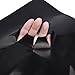 Blulu Thick Gas Range Protectors Liner Gas Hob Stovetop Protectors Non Stick Washable Gas Stove Burner Covers, Black, 4 Pieces