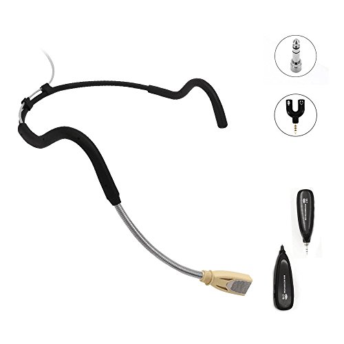 XIAOKOA 2.4G Wireless Microphone Fitness Headset Microphone, Waterproof Mic for Voice Amplifier, Recording, Fitness, Coach, Stage Performance, Speaker - Thumbnail 7