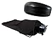 LARGE SUNGLASSES CASE - 2 Pieces Glasses Case Holder - Eyeglass Case Hard Shell - Soft Sunglasses Pouch with Large sunglass holder with Pouch & Cloth (AS113+CT8 Black-1)