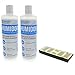 2-Pack Humidor Solution & Humidor Humidifier Combo, (16oz per bottle) Propylene Glycol and Humidifier for Medium & Large Humidors By Essential Values