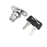 uxcell Home Office Door Showcase Cylinder Plunger Lock w 2 Keys