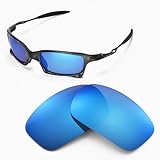 Walleva Replacement Lenses for Oakley X Squared Sunglasses - Multiple Options Available (Ice Blue Coated - Polarized)