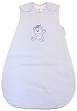Baby Sleeping Bag - Wearable Blanket, 100% cotton, Blue Stripes, Winter Model, 2.5 Tog (Large (22 mos - 3T))