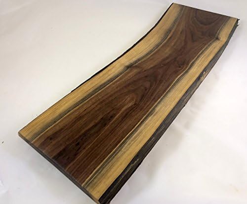 Walnut wood long cheese tray #A95, serving piece or cutting board with natural edge, Ready to ship