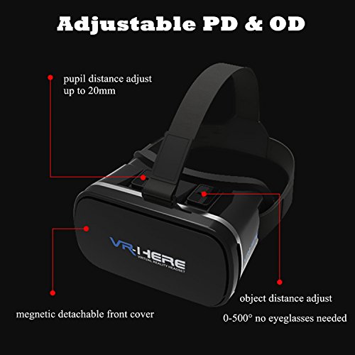 VR-Goggles-Virtual-Reality-Headset-with-Remote-Headphones-for-iPhone-X-8-6-Plus-SE-Samsung-Galaxy-S8-S7-S6-Edge-Note5-3D-VR-Glasses-for-3D-Movie-Game-for-40-60-IOS-Android-Smartphone-Black