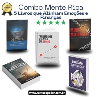 Livro Combo Mente Rica: 5 Livros que Alinham Emoções e Finanças