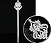 Edith qi Magic Wands Tulip Lotus Scepter Rhinestone for Wedding Costume Party Festival