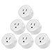 Wi-Fi Smart Plug, Mini Outlets Compatible with Alexa, Voice APP Remote Control Socket from Anywhere with Timer Function, No Hub Required, 6 Pack