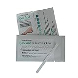 Uric Acid Gout Test Strips - 10 Individually Foiled Urine Test Strips