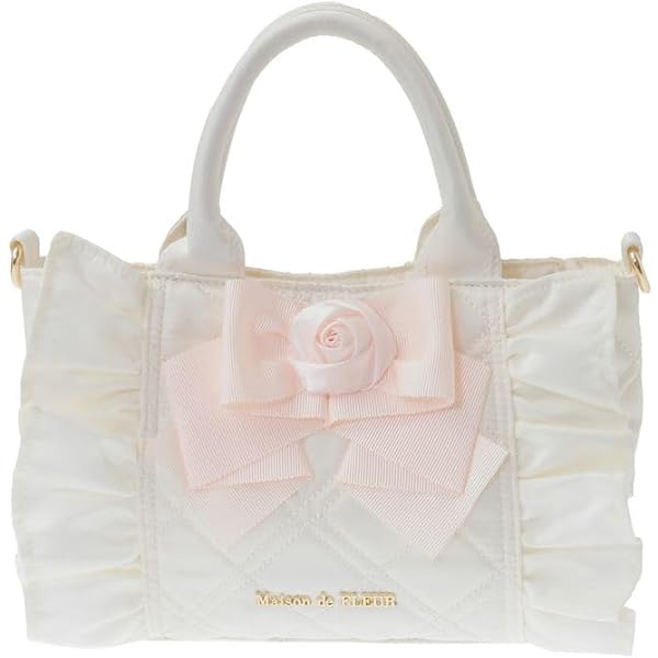 バッグ Maison de FLEUR Love to my sweet doll Maison de FLEUR × Sanrio Collab My Melody double ribbon tote