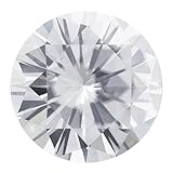 Round 6.5 mm FOREVER BRILLIANT Moissanite Faceted Stone Created by Charles and Colvard Priced Individually Jewelry Making Findings