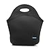 Cosfash Neoprene Lunch Tote Insulated Reusable Picnic Lunch Bags Boxes for Men Women Children Kid Adults Toddler Nurses (Black)
