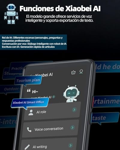 Traductor de Idiomas en Tiempo Real con IA, Traducción Offline sin WiFi, Compatible con 150 Idiomas, voz Instantánea, Grabación y Fotos, Ideal para Viajes y Negocios Internacionales