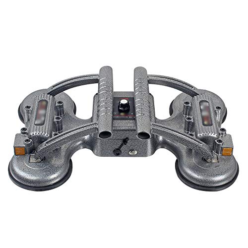 YangXu Tile Installation Machine, tiling Machine Industrial Grade Large Floor Tile Vibrator tiling Machine Automatic tiling Tool, Rechargeable Four Suction Cup Tile Installer (Color : A)