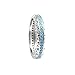 Blue Apple Co. 4mm Full Eternity Stackable Wedding Band Ring Round Simulated Nano Turquoise 925 Sterling Silver
