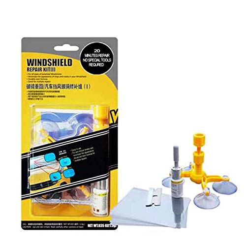 EBS Windshield Repair Kit - Car Glass Scratch Repair Kits Window Repair Tools Chips, Cracks, Bulll's-Eyes Stars