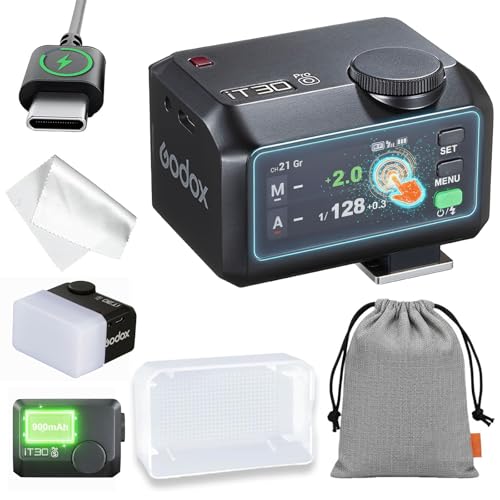 GODOX IT30PRO O Kamera Blitz mit Weißem Diffusor für Olympus & Panasonic