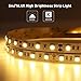 LE 16.4ft LED Strip Light, Super Bright, 300 LEDs SMD 5050, Non-Waterproof LED Tape, Flexible Rope Light for Home, Kitchen, Under Cabinet, Bedroom, 12V Power Supply Not Included, Warm White