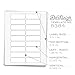 90 Premium Printable Essential Oil Sheet Labels for 5 ml Bottles and Vials, 3 x 1 inches, Weatherproof and Waterproof White Vinyl