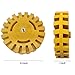 Nice2MiTu Decal Removal Eraser Wheel Tool Kit - 4 inch Rubber Power Drill Attachment for Removing Pinstripes, Stickers, Adhesive Vinyl Decals from Cars, Rvs, Boats and More (1 Pack)