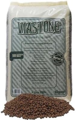 100 L Viastone Expanded Clay Grow Rocks Hydroponic Clay 50 Liter Bag x2
