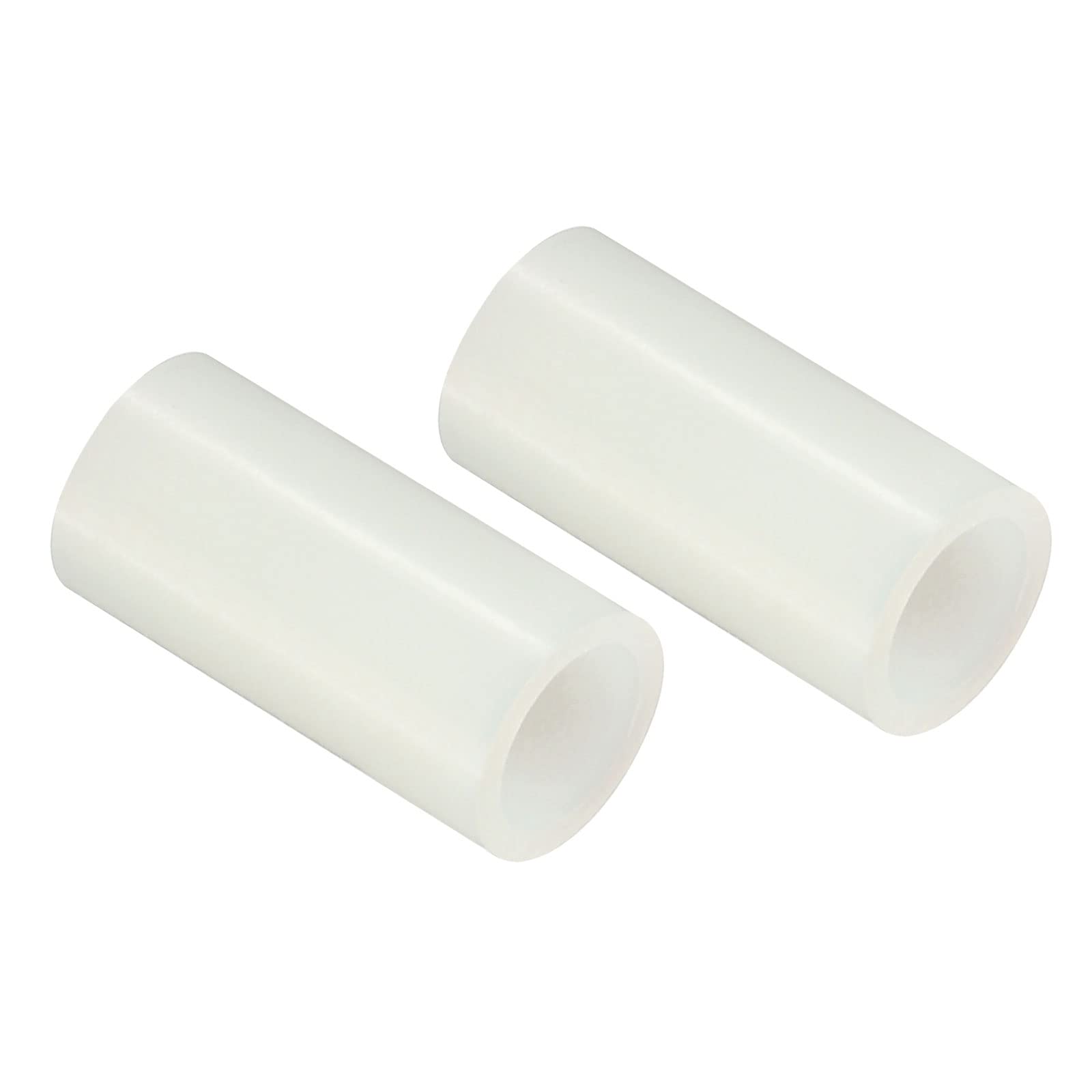 PATIKIL Round Spacer Washer, 100 Pack Nylon 5mm ID x 7mm OD x 14mm L for M5 Screws Block 3D Printer TV Wall Mounting Electrical Outlet, White